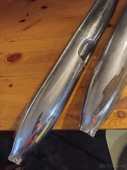 Výfuky Jawa Californian, původní, patina