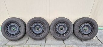 Plechové disky Škoda VW 5x112 6x15 ET47 195/65r15 zimni