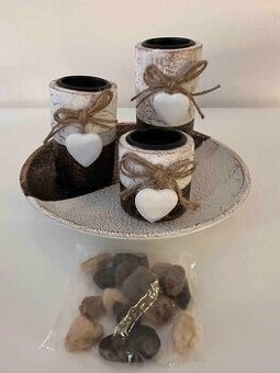 Dekorace na čajové svíčky