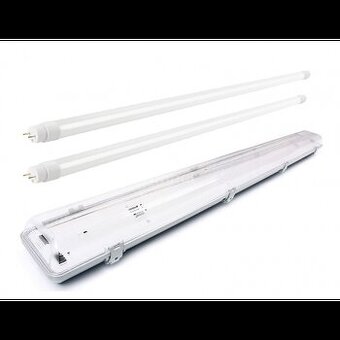 Prachotěsné LED tělesa  s odražečem  + LED trubice / sady