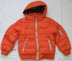 Oranžová zimní bunda H&M