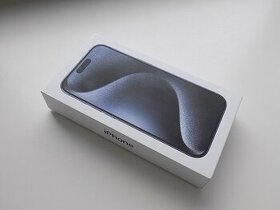 APPLE iPhone 15 Pro 128GB Blue Titanium - ZÁRUKA - NOVÝ
