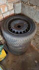 Plechové dísky r15 4x108 renault zimní pneu 185/55/15 - 1