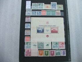 Poštovní známky z 1. republiky bez razítka s lepem. - 1