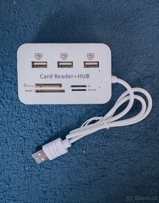 USB rozdvojka a čtečka karet