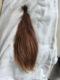 Živé vlasy na prodlužování 47 cm, 100 pramenů