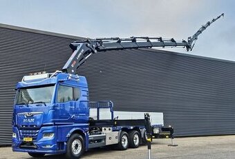 MAN TGX 35.580 BL - 8x4 – Valník + HR-HIAB 54 t/m + JIB – EU