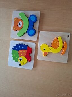 Dřevěné puzzle pro nejmenší 15 cm