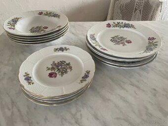 Porcelánový set talířů Thun - Československo