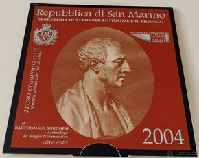 Pamětní mince 2 euro San Marino 2004 B. Borghesi