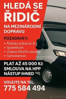 Hledá se řidič skupiny B