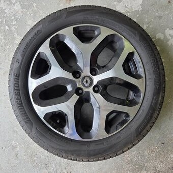 Alu kola Renault Captur 17" 4x100, zánovní Bridgestone