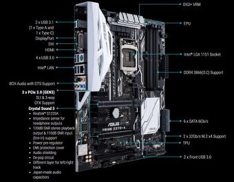 MB Asus Z270-A + 16 GB DDR4 + i5-7600K