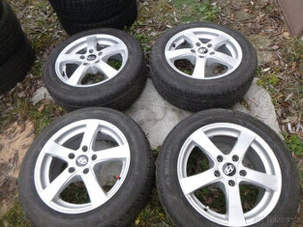 4x alu disk (5x114,3) letní pneu 205/55 r16 (7 mm)