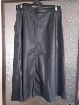 H&M Midi koženková sukně, L