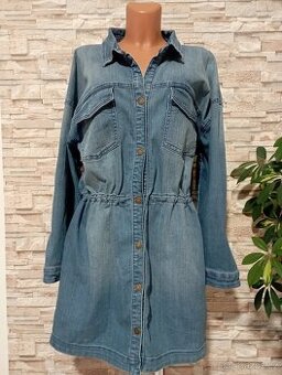 Džínový kabát Bonprix vel.50, Top stav