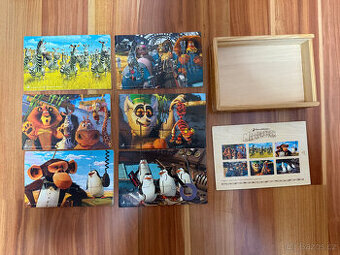 Dřevěné puzzle Madagaskar DreamWorks