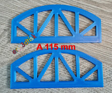 Vláčkodráha, bočnice mostu Brio Ikea Lidl