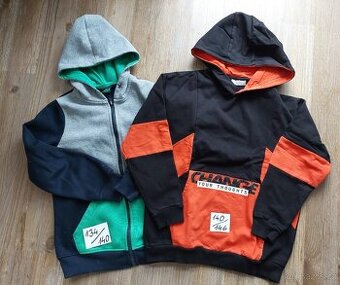 Chlapecké mikiny v. 140/146, vesta v. 164