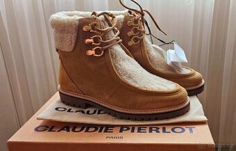 Kožené boty od značky CLAUDIE PIERLOT. Vel 37.
