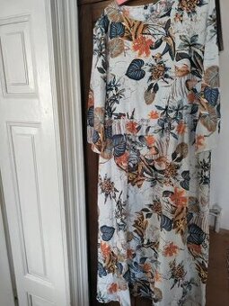 Šaty lněného vzhledu