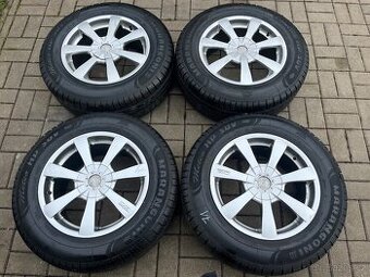 4x alu disky originál OZ R17, zimní pneu 80%