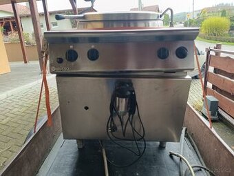 Nerezový plynový kotel na vaření přetryskován na propanbutan