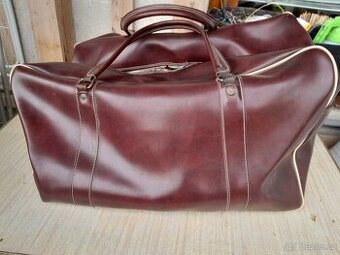 KOŽENÉ CESTOVNÍ TAŠKY  retro 70.léta