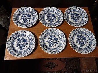6 dezertních cibulákových talířků