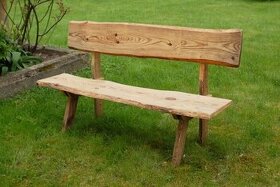 Zahradní lavička z masivu/Zahradní nábytek/Dřevěná lavička