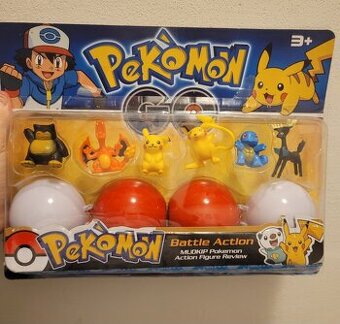 Pokemon sada 2 ball vč figurek nové 250