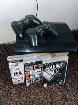 Prodám PS3 konzoli a dva dualshocky + hry
