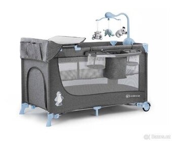 Cestovní postýlka Kinderkraft Joy Blue s doplňky