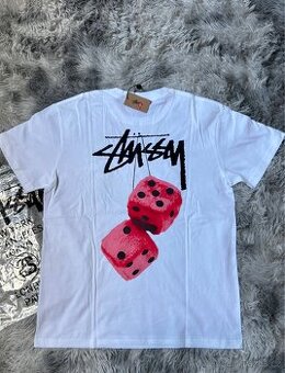 Stüssy bílé tričko reddice velikost M