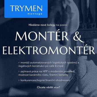 Montér a elektromontér automatizovaných logistických systémů