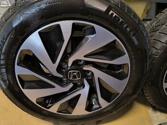 ALU kola Honda Civic 5x114,3 r16 Originál, zimni pneu 5mm - 1