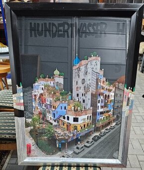 Obraz ,Hundertwasserův dům Vídeň