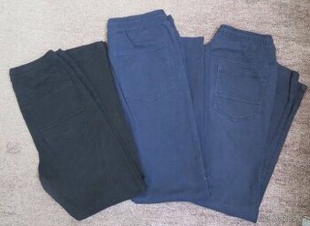 3x chlapecké kalhoty, vel 164/170