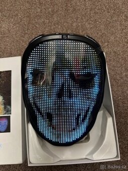 Prodám USB dobíjecí programovatelnou LED masku.