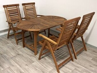 dřevěný zahradní nábytek 1S+4K