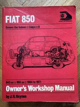 FIAT 850 všechny verze včetně Coupé montážní  manual