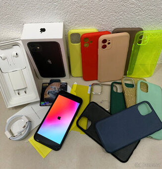 Apple iPhone 11 64GB Black - 100% baterie + záruka