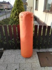 Boxovaci pytel 120x35cm-cucava oranzova,foto je matne