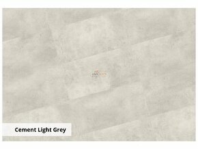 3,5x 2,6m² Vinylová podlaha SPC cement light grey 4008
