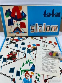 Stará retro společenská hra SLALOM - TOFA