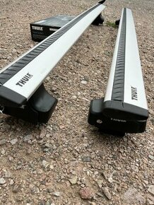 THULE WINGBAR PŘÍČNÍKY 120CM+THULE PATKY 754,TOP STAV