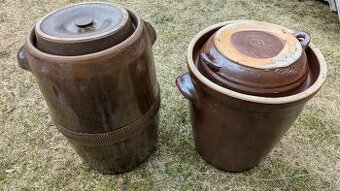 Prodám 4 keramické sudy na zelí 40l, 27l a 2x 20l