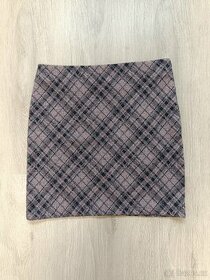 Vlněná káro mini sukně elastická Orsay-vel.36
