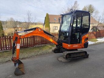 Minibagr Kubota KX016-4, rok 2018, 1600mth, roztah. pásy