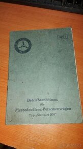 Prodáno - Prodám návod na Mercedes-Benz typ. Stuttgart 200 - 1